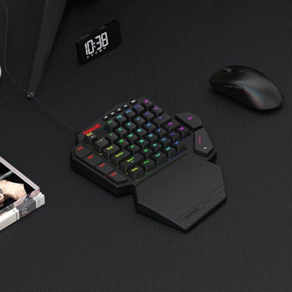 Redragon K585 HE Rapid Trigger Gaming Keyboard, 8K Wired One-Handed Mechanical Keyboard w/Next-Gen UltraMag 100% POM Silky Magnetic Switch, Dual-Module Floating Structure Design, Detachable Wrist Rest - color: Black K585, size: UltraMag Magnetic Switch