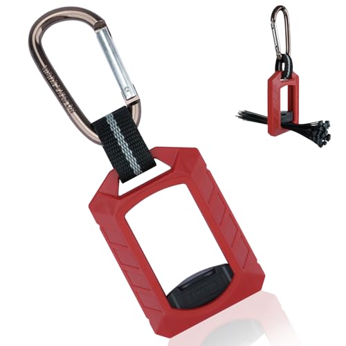 Melotough Zip Tie Organizer Band,Zip Tie Holder,Reusable,Cable Tie Bracket for Multi-Purpose Indoor and Outdoor Use,Red,1Pcs - color: Red