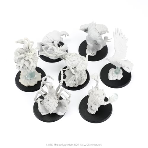 30PCS 60mm/2.36inch Textured Plastic Black Round Miniature Bases, Model Base for Gaming Miniatures or Wargames Table Top Games - color: 60mm-30pcs-black