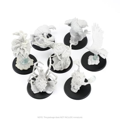 30PCS 60mm/2.36inch Textured Plastic Black Round Miniature Bases, Model Base for Gaming Miniatures or Wargames Table Top Games - color: 60mm-30pcs-black