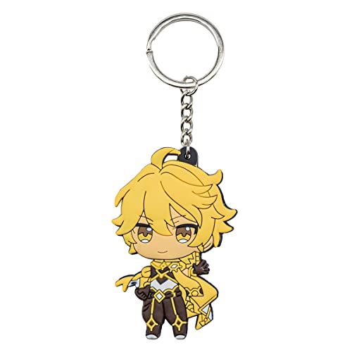 Impact Videogame Colorful Lanyard Keychains Stickers - color: Aether