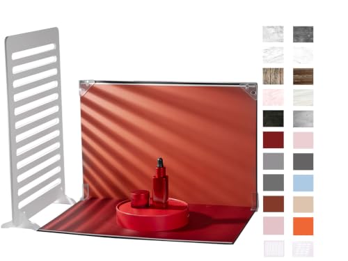 10Pcs 20Patterns Product Photography Backdrops Kit, Photo Backdrop Board with Shadow Props, Food Photography Backdrops & Backgrounds for Jewelry & Cosmetics, 16.5 x 11.7 in