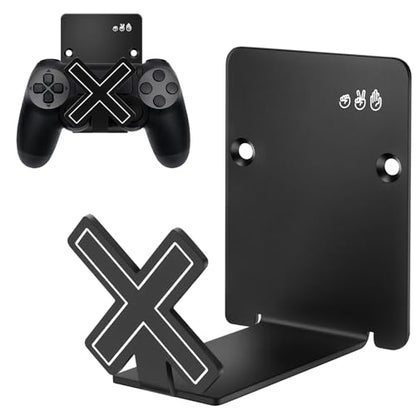 HL127 Headphone Holder Hanger for Desk, Include Adhesive Strips/Screw, Universal Headset Stand for PS4/PS5/Xbox/PC/Mac/Headphones Game Controller Hanger - style: X-shaped