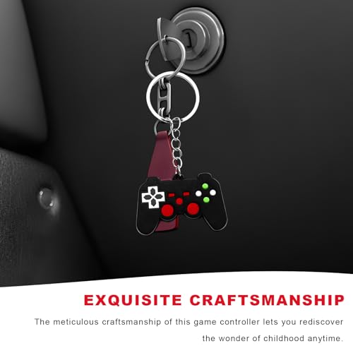 4PCS Video Game Controller Keychain, Mini Cute Gaming Handle Keyring, Game Controller Car Key Fob for Men Women - color: 4 Pcs
