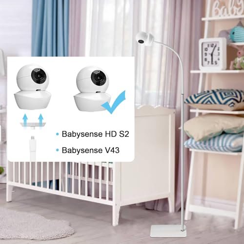 67" Adjustable Height Baby Monitor Floor Stand Compatible with Nanit Pro & Flex Stand,Babysense HDS2/V43,HelloBaby HB65/HB6550/Pro/HB6560/HB66,Infant Optics DXR-8 Pro,Also Cameras with 1/4 Connection
