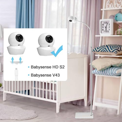 67" Adjustable Height Baby Monitor Floor Stand Compatible with Nanit Pro & Flex Stand,Babysense HDS2/V43,HelloBaby HB65/HB6550/Pro/HB6560/HB66,Infant Optics DXR-8 Pro,Also Cameras with 1/4 Connection