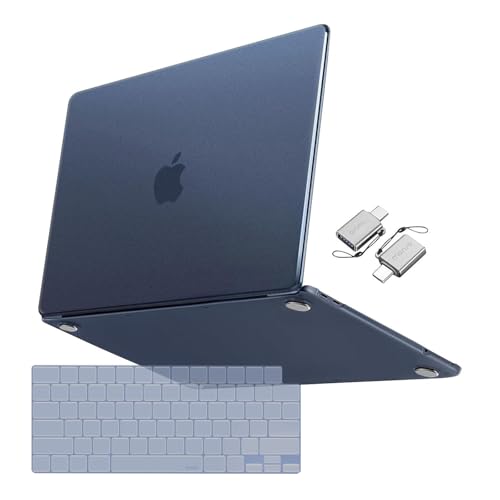 MOSISO Matte Cover Compatible with MacBook Neo Case 13 inch 2026 Model A3404, Ultra-Thin Precision Fit Scratch & Fingerprint Resistant Hard Shell Case&TPU Keyboard Cover&Type C, Indigo Clear - color: Indigo Clear