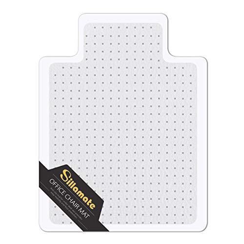 Plastic Office Chair Mat for Carpeted Floors, 36'' x 48'' Heavy Duty Floor Mat, Eco-Friendly Series Studded Carpet Desk Chair Mats (36 inches X 48 inches) - size: 36 inches X 48 inches
