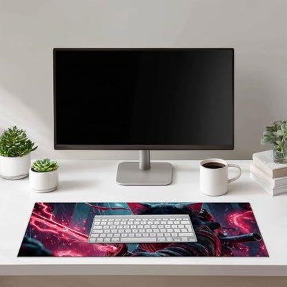 HOMETITUTE Dark Fantasy Cat Art XL Mouse Pad Gaming Mousepad 31.5x11.8 Inch Non-Slip Keyboard Desktop Protector Mat Diatomite Large Mouse Pad for Home and Office Desk Accessories - color: Dark Fantasy Cat Art