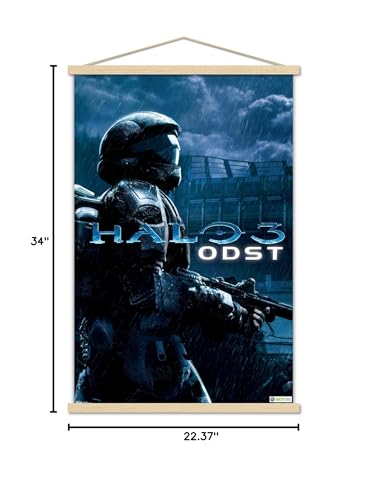 Trends International Halo: ODST - Key Art Wall Poster, 22.375" x 34", Premium Print and Beechwood Hanger Bundle - style: Premium Print and Beechwood Hanger Bundle