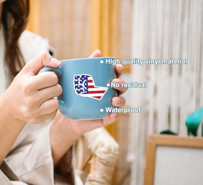 USA Independence Day 150th Anniversary Stickers Pack, 4th of July 50PCS Patriotic Vinyl Stickers for Water Bottles, Laptops, Scrapbooks, Party Favors & Gifts - style: Independence Day Stickers