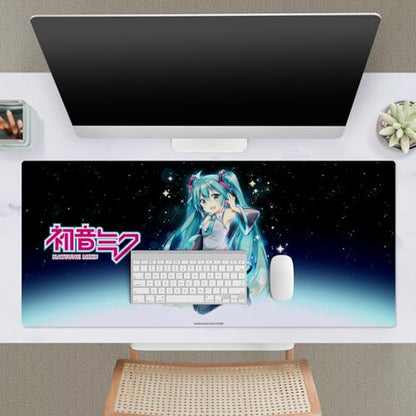 Head Case Designs Officially Licensed Hatsune Miku Night Sky Graphics 37.4 x 15.75 x 0.16 inches (900 x 400 mm) - XL Gaming Office Desk PC Keyboard Mouse Mat Pad - color: Night Sky, size: 37.4" x 15.8"