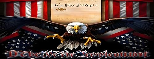 Large Gaming Mouse pad,Classic American Old Flag We The People Eagle Anti Slip Rubber Base Mouse pad, Suitable for Computer, Laptop, Office Desk Accessories - color: Classic American Old Flag We The People Eagle