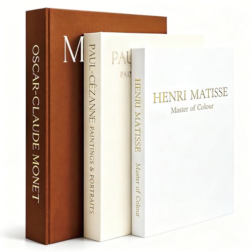 Vintage Books Decor Set of 3 – Linen Decorative Book Box Collection, Hollow Book Storage Box and Fake Books Decor for Shelf, Console & Coffee Table Styling - color: Brown/Beige/Ivory
