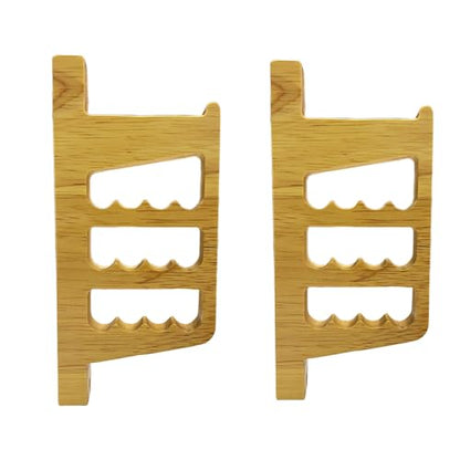 Archery Wall-Mounted Bow Rack and Arrow Holder ， Bow Wall Mount Storage for Recurve Bow Traditional Longbow - Arrows Display Hanger Brackets for Wall in Home（Oak Material）