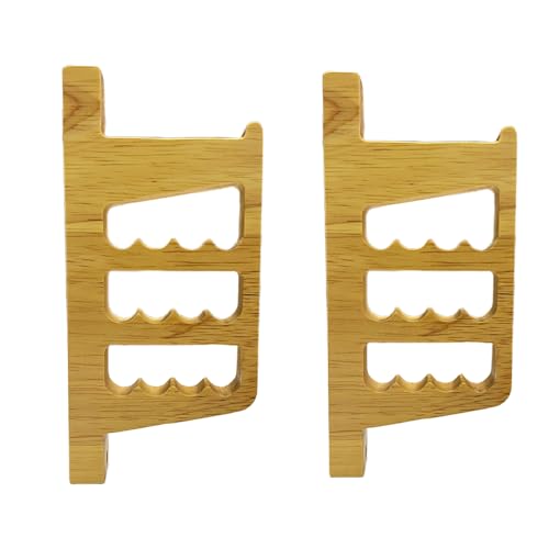 Archery Wall-Mounted Bow Rack and Arrow Holder ， Bow Wall Mount Storage for Recurve Bow Traditional Longbow - Arrows Display Hanger Brackets for Wall in Home（Oak Material）