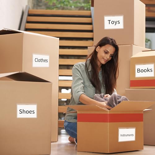 44 Pack Labels for Storage Bins, 3×5 Inches Index Card Holder Organizer, Clear Adhesive Pockets, Plastic Label Holders for Tote Library Card Bins Box Drawer Classroom Organization - size: 3×5 inch