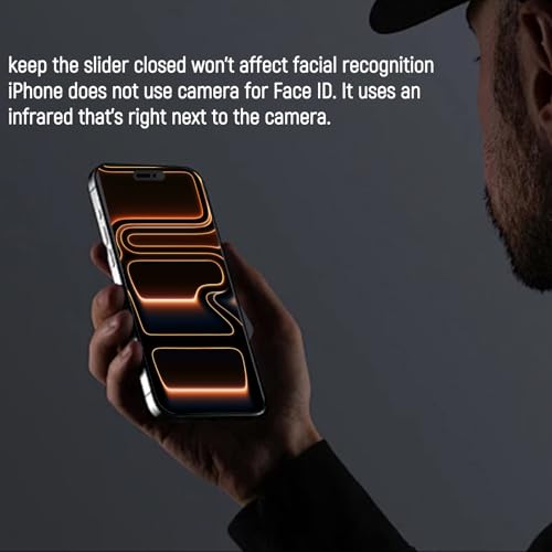 Front Camera Cover Compatible for iPhone 17/17 Air / 17 Pro/17 Pro Max,Webcam Cover Protect Privacy and Security,Not Affect Face ID, 2 Pack-Black - color: Black