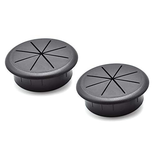 2-3/8 Inch (60mm) Flexible Desk Grommets Wire Cord Hole Cover Cable Organizer for Desktop Equipment Wiring Management and Protection - size: 2-3/8 inch(60mm)