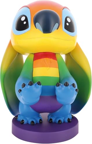 Exquisite Gaming Cable Guys Stitch Phone Holder & Gaming Controller Stand - Lilo & Stitch Rainbow Figure