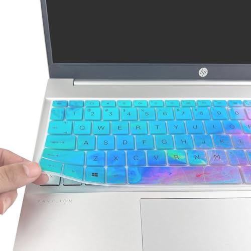 Colorful Keyboard Cover for HP Pavilion & HP 17.3" Laptop 17t 17z 17-cn 17-cp Series 17z-cp200/cp300 17t-cn300 17t-cn000/cn200 17-cp3005dx 17-cp3055cl 17-cn2083dx 17-cn3003dx 17-cn4153cl 17-cn4065cl - color: Colorful(Regular Letters)