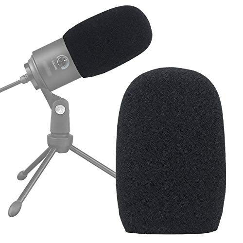 SUNMON K669 Foam Mic Windscreen, Pop Filter Wind Cover Compatible with Fifine USB Condenser Recording Microphone K669, T669, K669B - color: FiFine K669B Mic Foam Cover