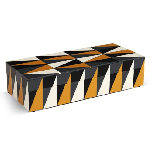 Handicrafts Home Decorative Storage Box with Lid, Box for Remote Controls, Coffee Table Storage Organizer, Keepsake Decorative Box for Living Room, Shelf & Hallway Decor, Puzzle Guild 10 x 4.5 x 2.5 - color: PUZZLE-GUILD, size: 10 x 4.5 x 2.5 Inches
