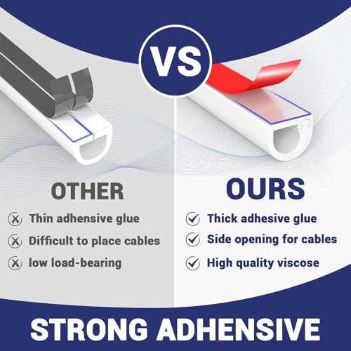 Cord Hider Wall, Flexible Cable Conceale, Self-Adhesive Silicone Wire Hider | Applicable to TV Powers Home and Office, W0.59inxH0.39in, White, 78 in - size: 78 inch