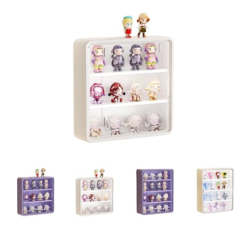 Blind Box Wall-Mounted Display Cabinet (White Small Size) - size: white small size