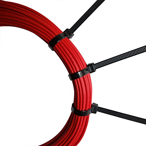 Zip Ties 12 inch 1000 pcs Cable Zip Ties with 50 Pounds Tensile Strength, Black Cable Ties, Self-Locking Nylon Tie Wraps for Indoor and Outdoor - color: Black, size: 12 inch 1000 pcs