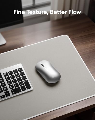 Reniteco Waterproof Large Gaming Mouse Pad with Durable Stitched Edges, Non-Slip Rubber Base, Grainy Jacquard Mouse Mat Desk Pad for Home Office Gaming, 35.4''x15.7''x0.12'', Matte Beige - color: Matte Beige, size: 35.4''x15.7''x0.12"