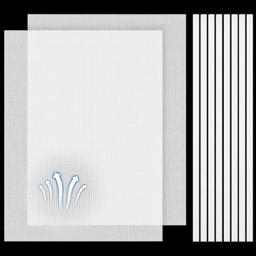 Woanger 2 Pcs 300×400mm DIY PC Case Dust Filter Nylon 80 Mesh PC Fan Mesh Filter Floor Vent Cover Dustproof Cover with Magnetic Strip for Computer Chassis Speaker and More(White) - color: White