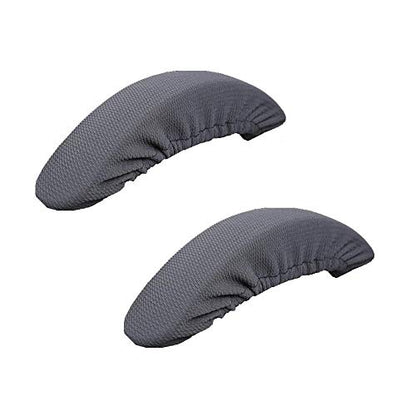 Isccdy Removable Washable Office Chair Armrest Slipcovers Covers Pads (Gray) - color: Grey