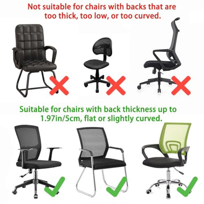 Memory Foam Headrest Attachment for Office Chair, Attachable Chair Head Rest, Desk Chair Neck Support, Elastic Sponge Head Pillow Adjustable Height and Angle (Black) - color: Black