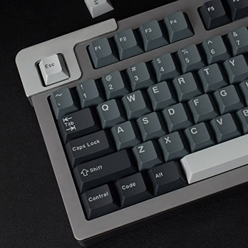 Sumgsn Apollo Keycaps 163 Keys Doubleshot Keycaps Cherry Profile Custom Keyboard Key caps Set Fit for 61/64/87/104/108 Cherry Mx Switches ISO ANSI Layout Alice Keyboard Mechanical Keyboards - color: Apollo Keycaps
