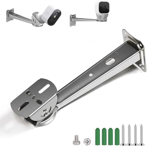 Stainless Steel Wall Mount Bracket for CCTV Security Camera | Adjustable Extension Arm Holder for Eufy Solocam s220 Indoor and Outdoor Installing Surveillance Accessories