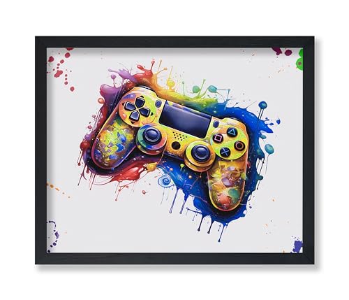 Poster Master Game Controller Poster - Gaming Print - Joystick Art - Controller Illustration - Video Game Design - Colorful Gaming Room or Kid's Room Wall Decor - 11x14 UNFRAMED Wall Decor - color: Style-14, size: 11"L x 14"W