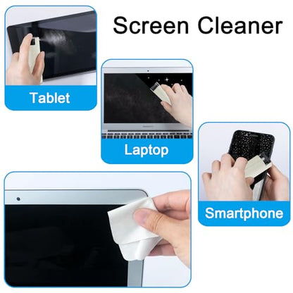 walrfid Car Screen Cleaner Spray, Electronic Touchscreen Mist Cleaning Brush Kit for TV, Laptop, iPad, iPhone, Cellphone, MacBook Pro, Tablet, PC, Computer, Monitor, LCD Screens, Eyeglasses - Cream - color: Cream