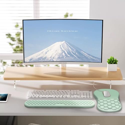 Ergonomic Mouse Pad Wrist Rest, 2 in 1 Keyboard Pad for Office(Gradient Green) - color: Gradient Green