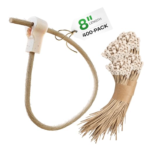 Fiber-Based Eco Zip Ties 8" (400 Pack) - 44 lbs Strong Eco-Friendly Tie Wraps - UV & Temperature Resistant FibreStrap for Agriculture, Manufacturing & Cable Management - Universal Use by IDL Packaging - size: 8", 400-Pack