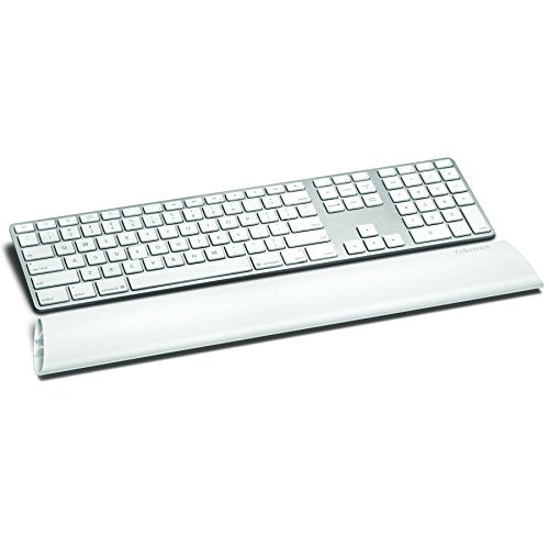 Fellowes I-Spire Series Keyboard Wrist Rocker/Pad with Rocking Motion Support, White (9314901) - color: White