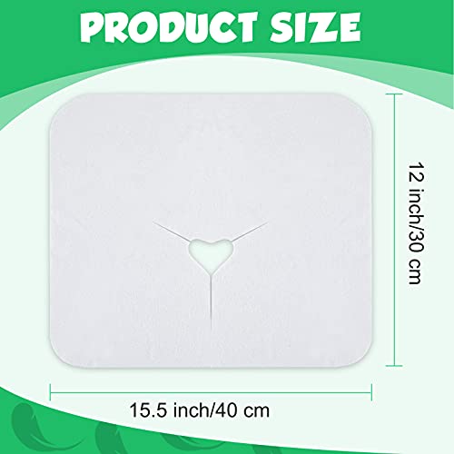 200 Pieces Disposable Face Cradle Covers Massage Headrest Covers for Massage Tables and Massage Chairs Beauty Spa Salon Bed, 11.8 x 15.7 Inches (White) - color: White