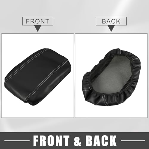Car Center Console Seat Armrest Cover Interior Protective Lid Storage Covers Trim for Toyota Venza 2021-2023 Black Gray
