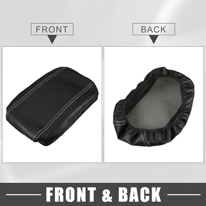 Car Center Console Seat Armrest Cover Interior Protective Lid Storage Covers Trim for Toyota Venza 2021-2023 Black Gray
