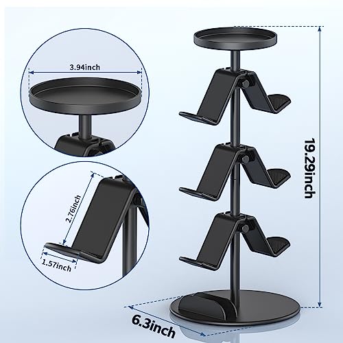 Game Controller Stand Headphone Holder, Multi Adjustable Game Controller Headset Hanger for All Universal Gaming PC Accessories, Xbox PS4 PS5 Nintendo Switch (4 Layers)