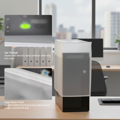 CPU Dust Cover Lightweight Waterproof Protective Case for CPU Computer Desktop Gaming PC Mid-Tower Full Body - size: 8.2Wx18.5Dx18H in