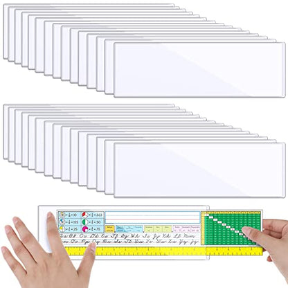 Chinco 30 Pcs Self Adhesive Pockets, Bin Labels for Storage Bins, Clear Pocket Label Sleeves, Plastic Index Card Holder with Top Open for Organizing Bins Box Drawer(3.55 x 10.8 Inches) - size: 3.55 x 10.8 Inches