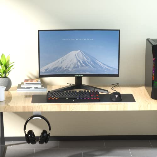 HomeMount Under Desk Headphone Hook - Adhesive Headphone Stand Hanger for Desk - White - color: White