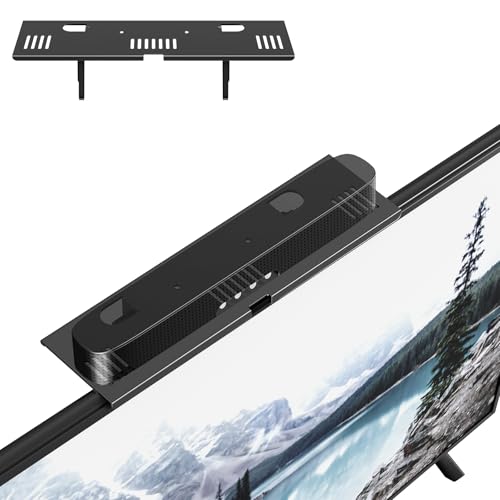 CABTE Adjustable Steel TV Top Shelf, Floating TV Stand, Universal Monitor Shelf for Soundbar, Game Console, Cable Box, Router Shelves (16.93x4.72inch Steel) - style: 16.93x4.72inch Steel