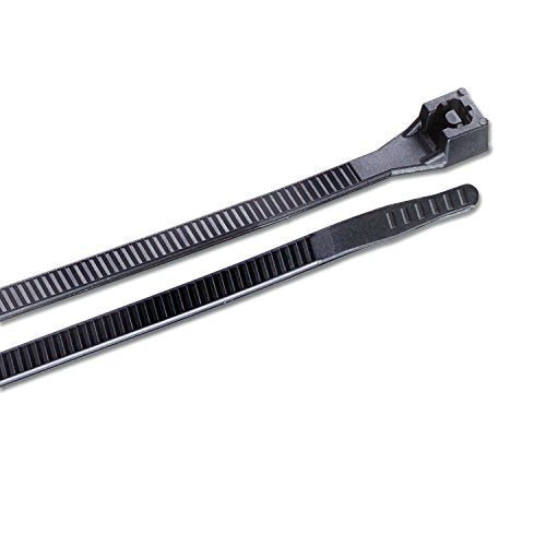 Gardner Bender 45-312UVB Cable Tie, 12 Inch., 75 lbs. Tensile Strength, Wire / Cord Management Industrial and Household Use, Nylon Zip Tie, 8 Pk., UV Resistant Black - color: Uv Black, size: 8 Pack, style: 11 inch., 75 lb tensile